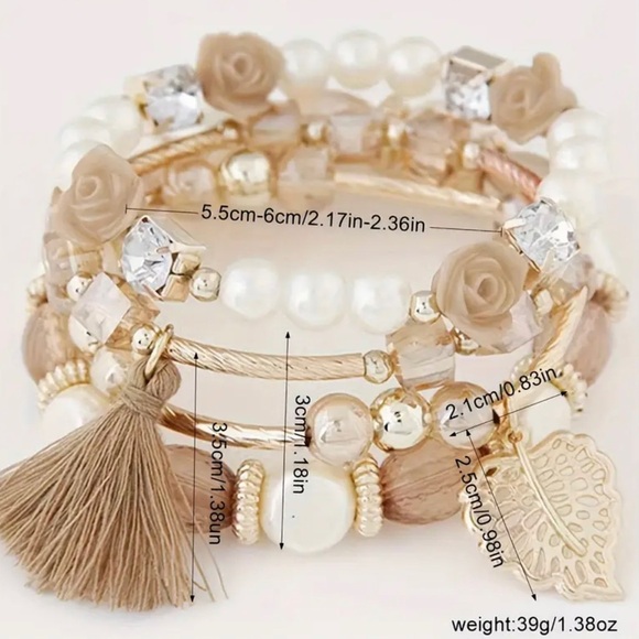 🍉Trending summer Boho style multi bracelet set - Picture 3 of 6